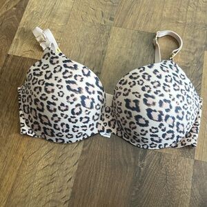 VS leopard print lined Demi 32DD